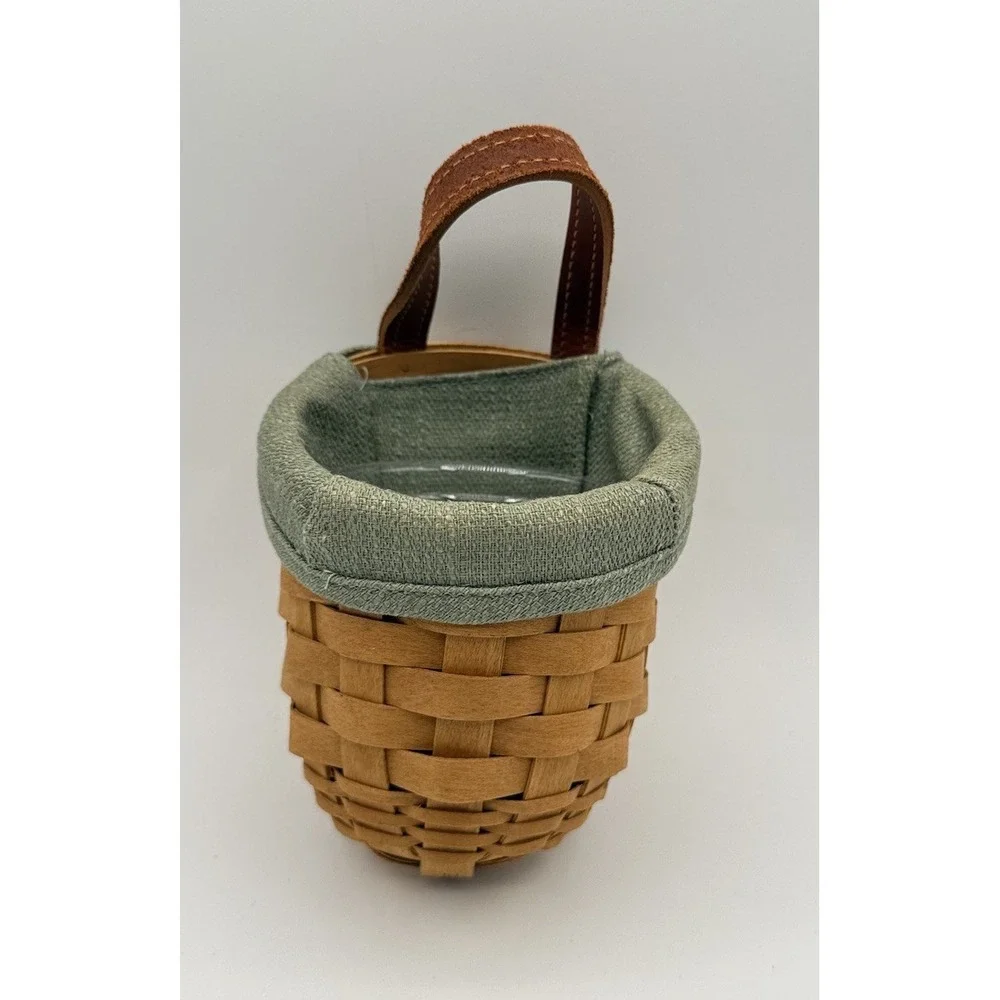 Longaberger 2007 Small Gatehouse Basket W/  Fabric Liner And Protector #6612